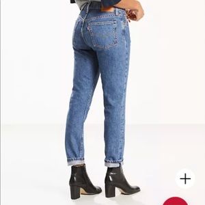 Levi’s 501s high rise skinny jeans